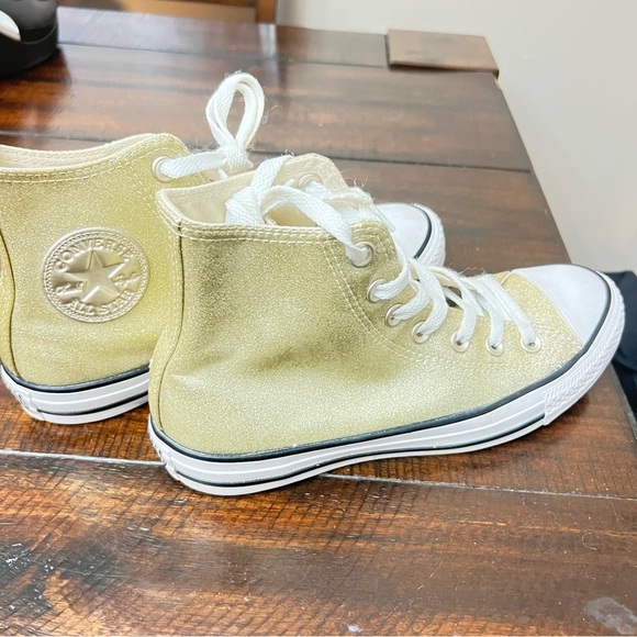 Converse Gold High Top women’s size 7.5 - Picture 3 of 7
